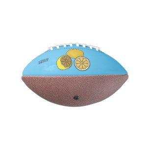 Lemon cartoon illustration football