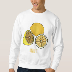 Lemon cartoon illustration sweatshirt