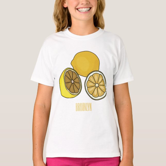 Lemon cartoon illustration T-Shirt (Front)