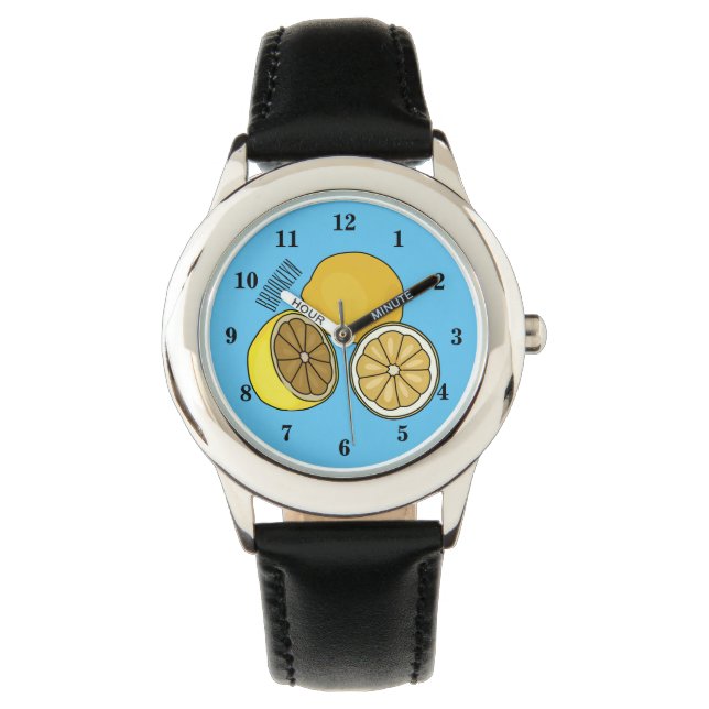 Lemon cartoon illustration watch (Front)