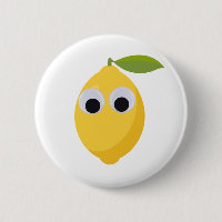 Lemon Character, sweet fruit with googly eyes  