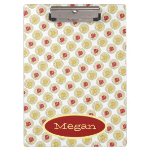 Lemon Cherry Danishes Breakfast Sweet Pastry Clipboard