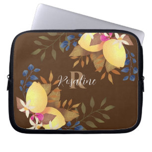 Lemon Chic Monogram Brown Electronics Bag