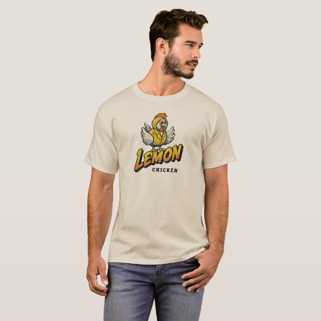 Lemon Chicken - Fun Food Design T-Shirt (Front Full)