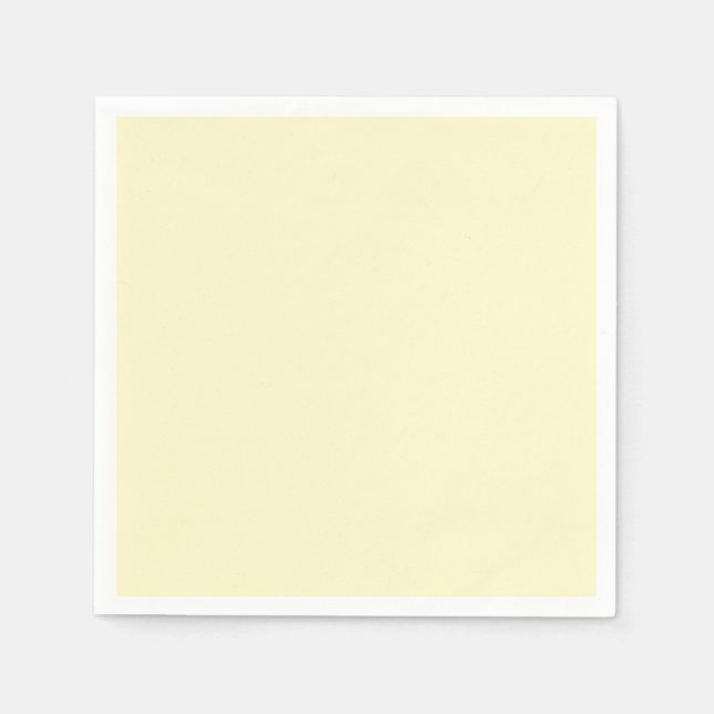 Lemon Chiffon Solid Colour Napkin (Front)