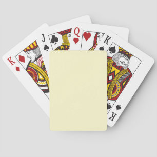 Lemon Chiffon Solid Colour Playing Cards