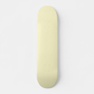 Lemon Chiffon Solid Colour Skateboard