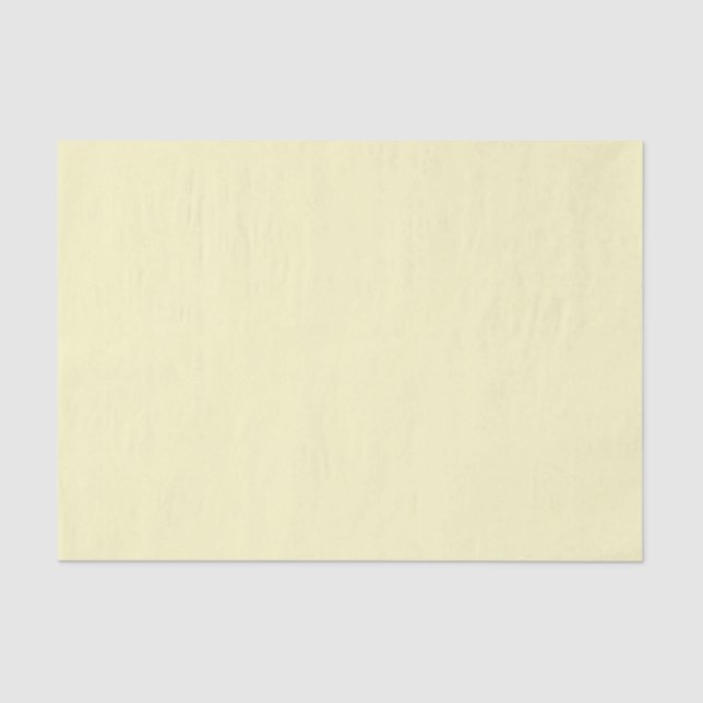 Lemon Chiffon Solid Colour Tissue Paper (Front)