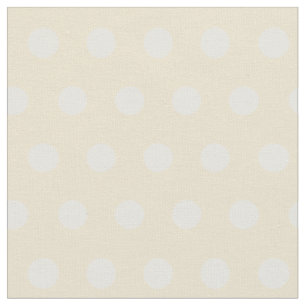 Lemon chiffon yellow polka dots fabric