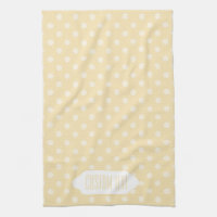 Lemon chiffon yellow polks dots