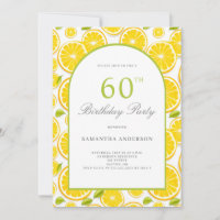 Lemon Citrus 60th Birthday 