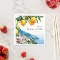 Lemon Citrus Amalfi Coast Bridal Shower