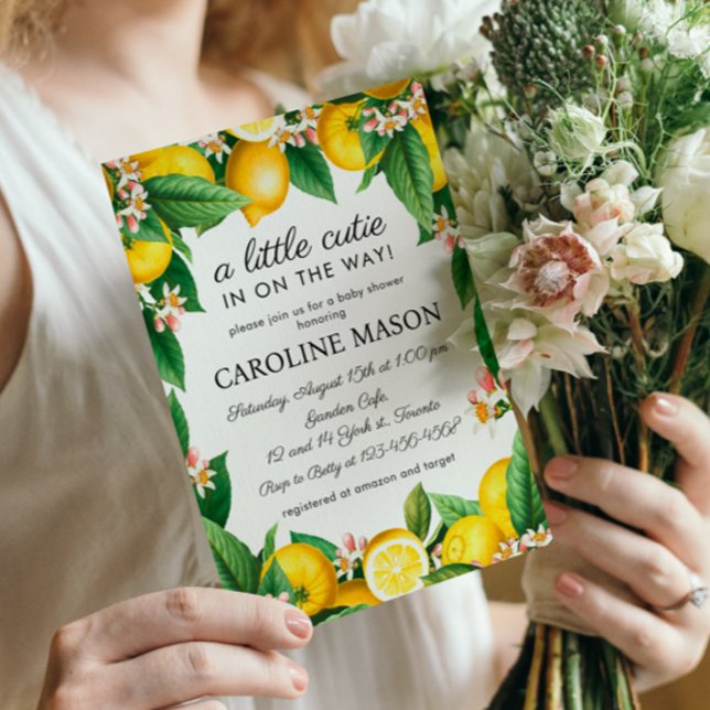 Lemon Citrus Baby Shower Invitation (Creator Uploaded)