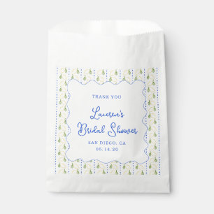 Lemon Citrus Blue & Yellow Bridal Shower Thank You Favour Bags