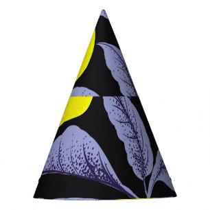 Lemon citrus, botanical vintage design. party hat