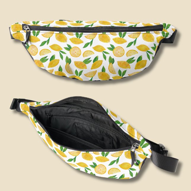 Lemon Citrus Fruit Pattern Bum Bags (Citrus lemon pattern fanny pack)