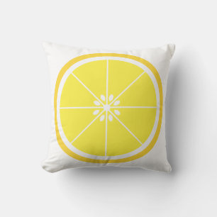 Lemon Citrus Fruit Yellow Cushion
