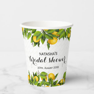 Lemon Citrus Garden Paper Cups