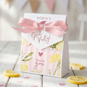 Lemon Citrus Graduation Favour Bag Box