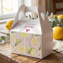 Lemon Citrus Graduation Favour Box