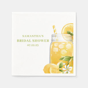 Lemon Citrus Lemonade Bridal Shower  Napkin
