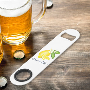 Lemon Citrus Monogram White