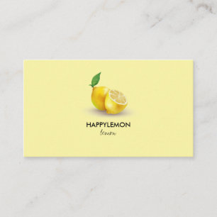 Lemon Citrus Oil Blends Business Card