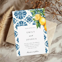 Lemon Citrus Positano Italian Wedding