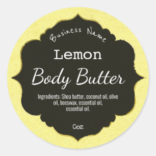 Lemon Citrus Products Yellow Labels