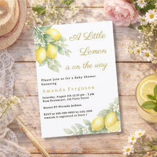 Lemon citrus summer Baby Shower Invitation