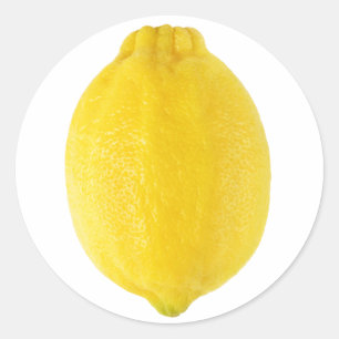 Lemon Classic Round Sticker