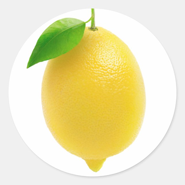 Lemon Classic Round Sticker (Front)