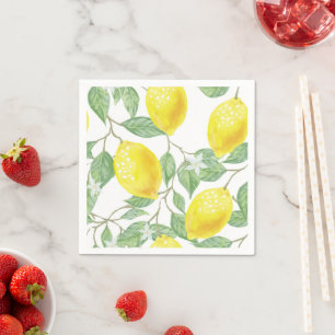 Lemon Coronation Tea Party  Napkin