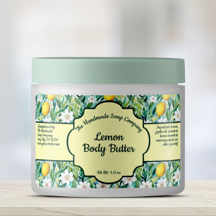 Lemon Cosmetics Jar Label - 1