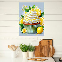 Lemon Cupcake Kitchen & Bakery Wall Art