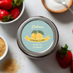 Lemon Curd Classic Round Sticker