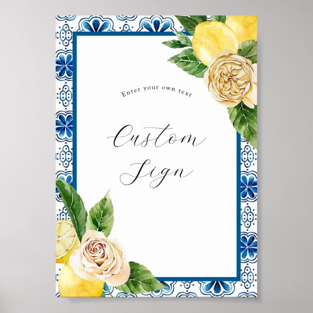 Lemon Custom Text Sign (Front)