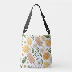 Lemon Daisy Crossbody Bag – Citrus Floral Everyday