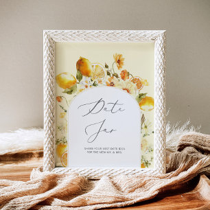 Lemon date night ideas. Date jar bridal game Poster