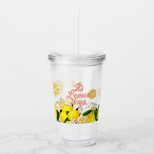 Lemon Days Acrylic Tumbler