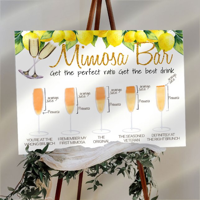 Lemon Decorated Mimosa Bar Bridal brunch Sign (Creator Uploaded)