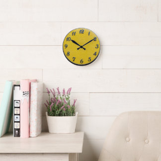 Lemon Dial Round Clock