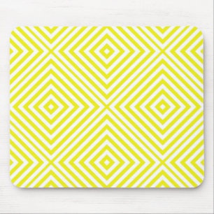 Lemon Diamond Chevron Mouse Pad