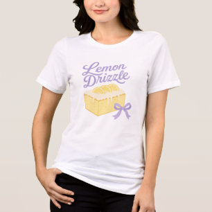 Lemon Drizzle - Coquette Pastel Dessert Design Tri-Blend Shirt
