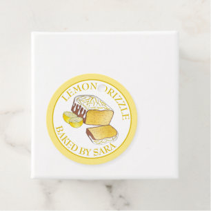 Lemon Drizzle Loaf Sponge Cake Baked By Homemade Favour Tags