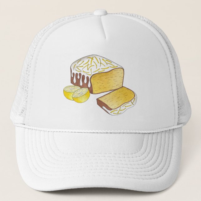 Lemon Drizzle Loaf Sponge Cake Baked By Homemade Trucker Hat (Front)