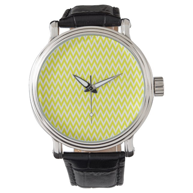 Lemon Elegant Chevron Design Watch (Front)