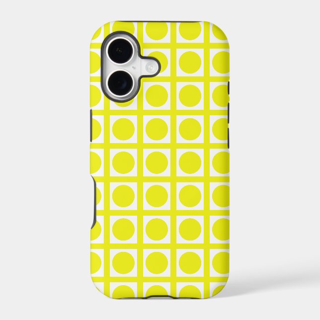Lemon Elegant Grid Dots (Back)
