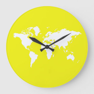 Lemon Elegant World Large Clock