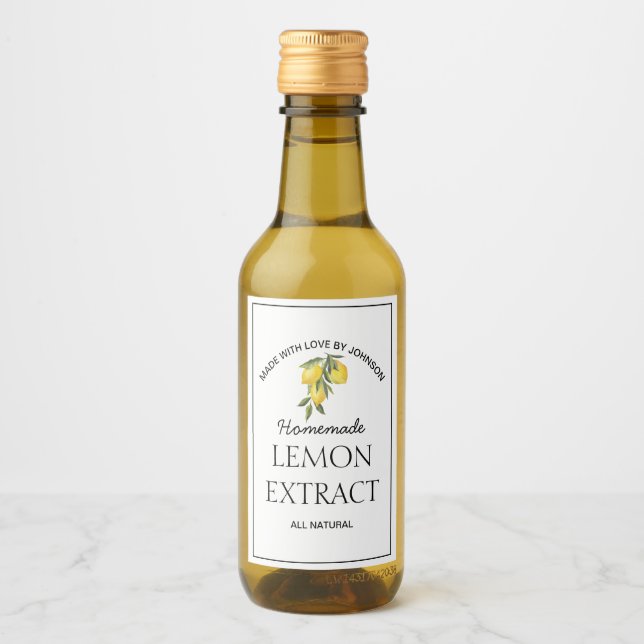 Lemon Extract Label (Front)